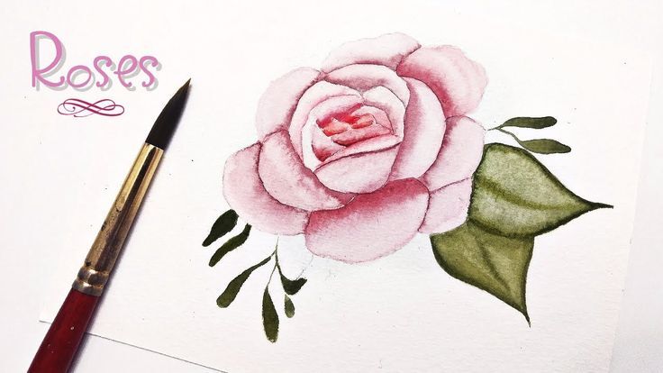 How to paint a watercolor ROSE painting tutorial » Detailed rose ... How to paint a watercolor ROSE painting tutorial » Detailed rose ...